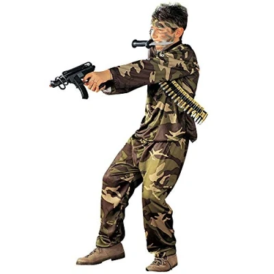 Bild av W WIDMANN MILANO Party Fashion barnkostym soldat, uniform, militär, karnevaldräkt, 140 cm
