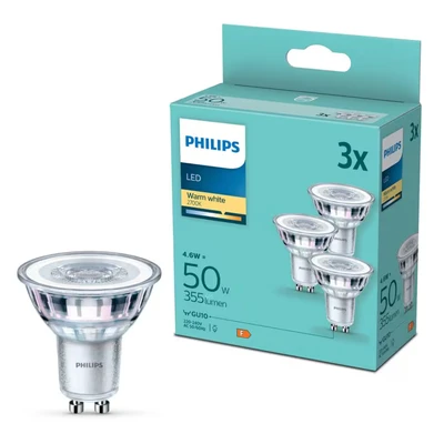 Bild av Philips LED reflektor GU10 4,6 W 2 700 K, 3 pack