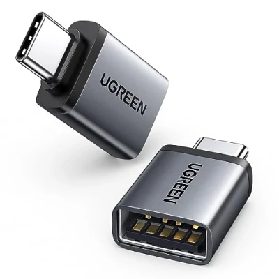 Bild av UGREEN USB C till A OTG Adapter 2 st Male 3.0 Female Mobiltelefon Kompatibel med MacBook Pro/Air 2022 iPad Pro/Mini Galaxy S23 Huawei P50 Surface Pro 8 Dell etc.(svart)