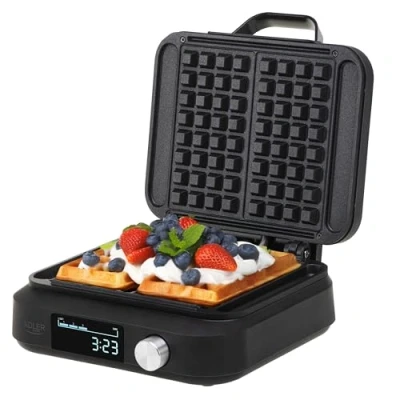 Bild av Adler Waffle Maker with LED Display AD 3087 2200 W Number of pastry 2 Belgium Black
