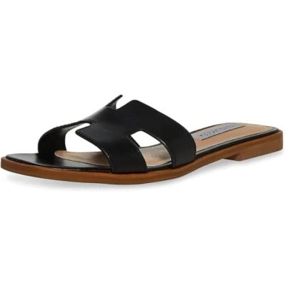 Bild av Steve Madden Women&#039;s Hadyn Sandal, Black Leather, 7.5