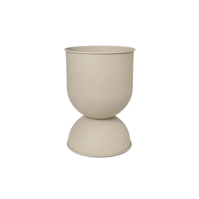 Bild av ferm LIVING Hourglass blomkruka, beige, Ø 40 cm, vändbar