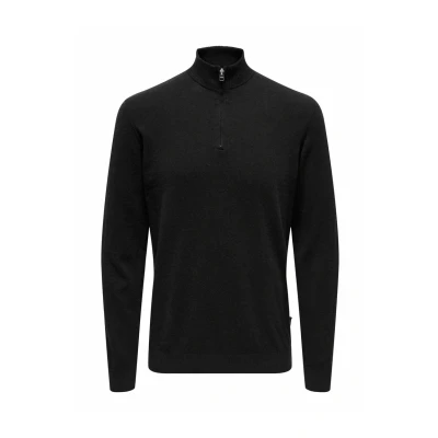 Bild av Only &amp; Sons Normal Stickad tröja, Storlek: Small, Black