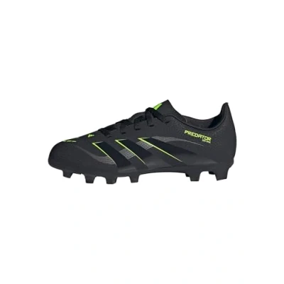 Bild av adidas Unisex Barn PREDATOR CLUB Firm Ground/Multi Ground Football Boots Kids, Core Black/Carbon/Lucid Lemon, 33 1/2 EU
