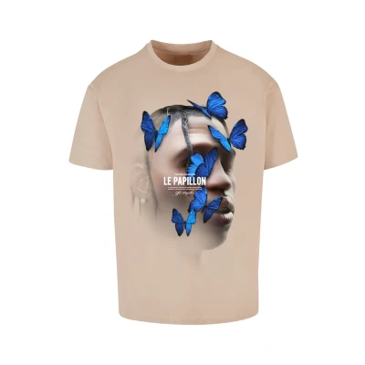 Bild av Upscale by Mister Tee LE Papillon Oversize Tshirt med print, Storlek: XS, Wet sand