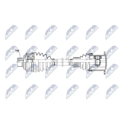Bild av Drivaxel, framaxel höger, vänster, audi a6 c7, c7 avant, a7 sportback, q5, 4M0407271, 4M0407271D