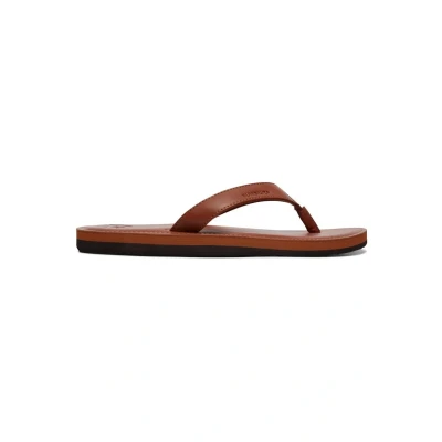 Bild av Quiksilver Tofflor &amp; inneskor Tan solid, Storlek: 42, solid Konstmaterial