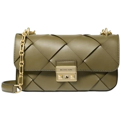 Bild av Michael Kors Tribeca Chain Axelremsväska, Storlek: One Size, Safari green