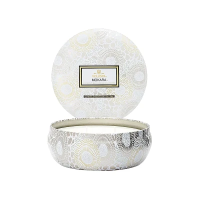 Bild av Voluspa Mokara 3 Wick Candle in Decorative Tin 340 g