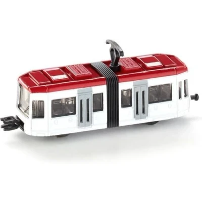 Bild av siku 1011, Tram, Metal/Plastic, White/Red, Standard railway hitches for connecting to other trains