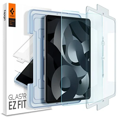 Bild av Spigen Glas.tR EZ Fit Skärmskydd kompatibel med iPad Pro 11 tum M2 (2022), (2021/2020/2018), Air 5 10.9 4 (2020), Sjabloon, Kristallklart, 9H härdat Glas