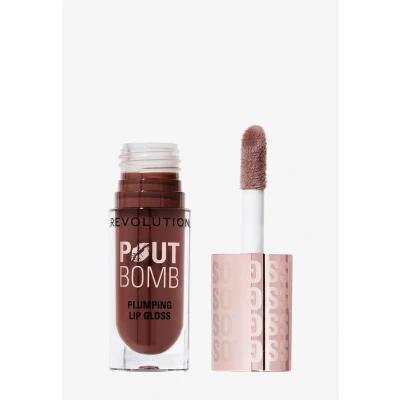 Bild av Makeup Revolution POUT BOMB Plumping Gloss Lipgloss Läppglans, Storlek: 4.6 ml, Espresso cool nude
