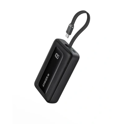 Bild av Anker Zolo Power Bank, 10 000 mAh 30 W Höghastighets Portabel Laddare med Inbyggd USB C kabel, Snabbladdande Batteripack för iPhone 16 serien, Galaxy, iPad och mer
