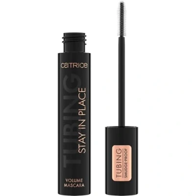 Bild av Catrice TUBING Stay In Place Volume Mascara, Nr. 010, hållbar, volymgivande, ultrasvart, intensiv färg, matt, vegansk, utan mikroplastpartiklar, fri från nanopartiklar, parfym, 1 pack (11ml)