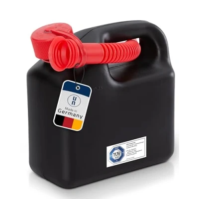 Bild av Hunersdorff 810900 bränsleburkar standard 3 l, HDPE svart, med UN certifiering, pipa,