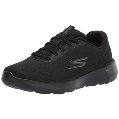 Bild av Skechers womens Go Walk Joy Ecstatic Sneaker, Black, 10 Wide US