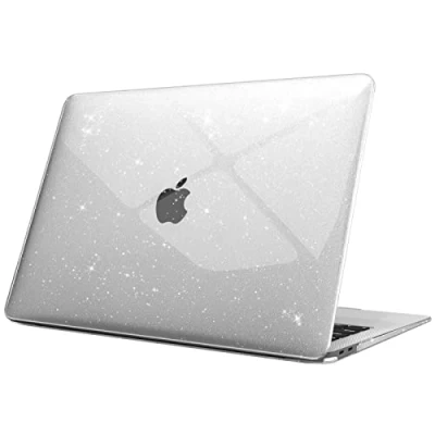 Bild av FINTIE fodral kompatibelt med MacBook Air 13 tum (2020, 2019 och 2018 års utgåva), modell: A2337(M1)/A2179/A1932, skyddande snap on i hårdskal som passar retinaskärm, Touch ID, glänsande transparent