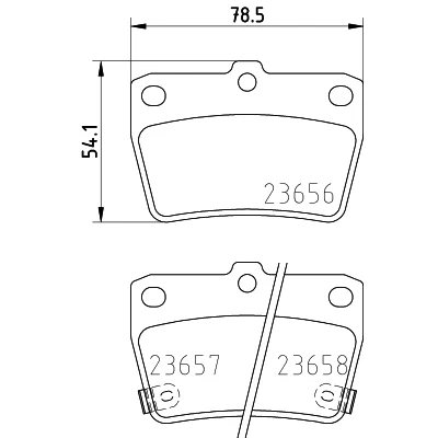 Bild av HELLA 8DB 355 010 521 Jeu de plaquettes frein avec indicateur d&#039;usure TOYOTA: RAV4 II SUV, I SUV