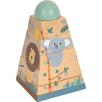 Bild av Small Foot Stacking tower Safari 6 pcs.