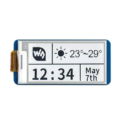 Bild av Waveshare 2.13inch E Paper Ink Display Module For Raspberry Pi Pico 250x122 Pixels Black/White SPI Interface Partial Refresh
