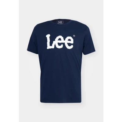 Bild av Lee Woobly LOGO TEE Tshirt med print, Storlek: Small, Navy drop