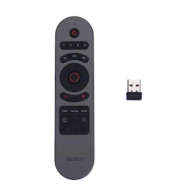Bild av OBSBOT liten 2 fjärrkontroll, smart fjärrkontroll för 2/liten 4K/1080P webbkamera, trådlös anslutning via USB mottagare, kombination av och presentationsklickare