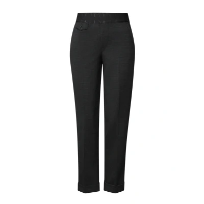 Bild av Street One Karierte MIT Tapebund Chinos, Storlek: 44x28, Schwarz