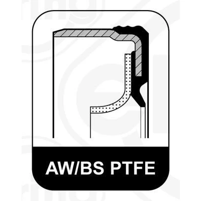 Bild av ELRING 375.560 Joint Spi de Vilebrequin avec douille montage PTFE (polytétrafluoroéthylène)/ACM (caoutchouc polyacrylique FORD: Transit Mk4 Tourneo