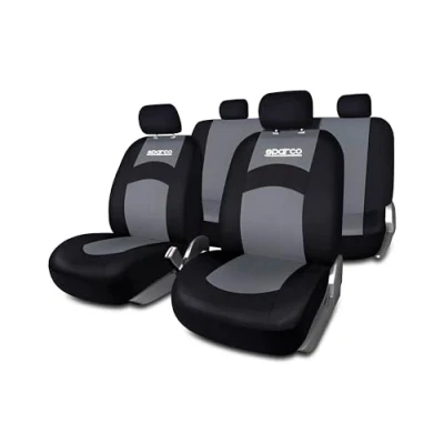 Bild av SPARCO 402 SPCS402GR Bilsätesskydd svart/grå Polyester fram och bak