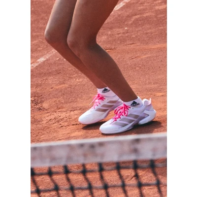 Bild av adidas Performance Adizero Ubersonic All court tennisskor, Storlek: 38 2/3, White/ash pearl/lucid pink Textil