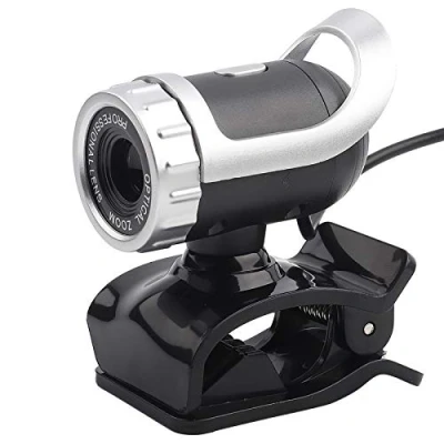 Bild av USB 2.0 Snap On webbkamera 12M Pixel HD 360 graders roterande stativ Inbyggd mikrofon för PC