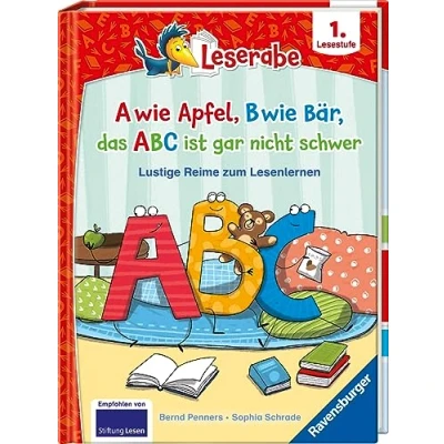 Bild av A wie Apfel, B Bär, das ABC ist gar nicht schwer Lustige Reime zum Lesenlernen Erstlesebuch Kinderbuch ab 6 Jahren Lesen lernen 1. Klasse Jungen und Mädchen (Leserabe Klasse)