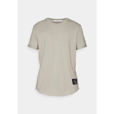 Bild av Calvin Klein Jeans Badge TURN UP Sleeve Tshirt bas, Storlek: XXS, Elephant skin