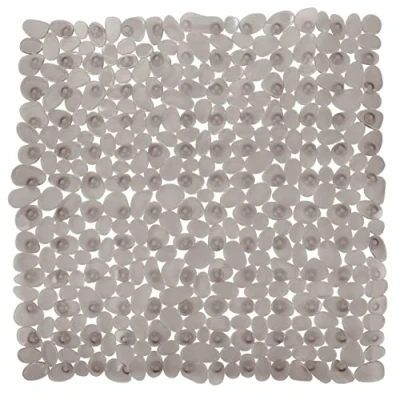 Bild av WENKO Duschmatta paradis vit antiglid, polyvinylklorid, beige, 54 x 0,1 cm