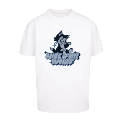 Bild av Upscale by Mister Tee NICE FOR WHAT Heavy Tshirt med print, Storlek: Large, White