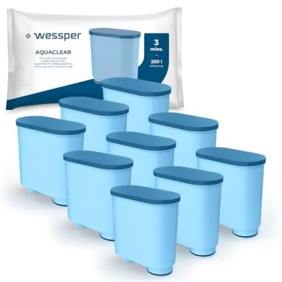 Bild av Wessper Vattenfilter Kompatibelt med AquaClean CA6903/10 CA6903/22 CA6903 Kalkfilter, Aqua Clean Filterpatron för Saeco och Philips Helautomat Kaffe, 9 pack
