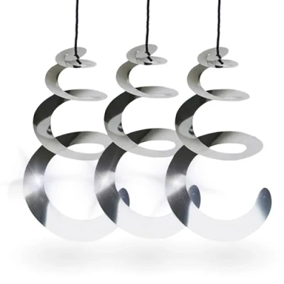 Bild av TronicXL 6 x vindspiral fågelskrämma reflekterande spiral vindklocka för utomhus hängande balkong trädgård