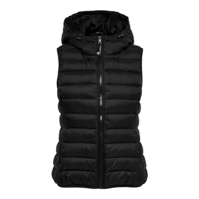 Bild av ONLY Tall Onlnewtahoe HOOD Waistcoat Väst, Storlek: Large, Black