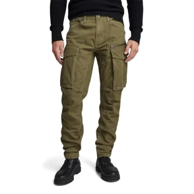Bild av G STAR RAW herr Rovic Zip 3D rak avsmalnande byxa Byxor, Grön (Dark Olive D02190 d190 c744), 24W / 26L