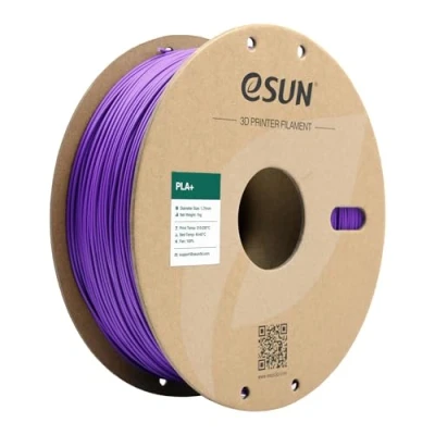 Bild av eSUN PLA+ Filament 1.75mm, Förbättrad Seghet PLA Plus 3D skrivarfilament, Dimensionell Noggrannhet +/ 0.03mm, 1KG Spole (2.2 LBS) tryckmaterial för skrivare, Lila