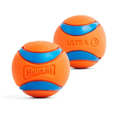 Bild av Chuckit ultraplast hundboll, startkompatibel, 2 pack, liten