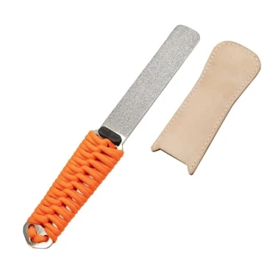 Bild av SHARPAL 181N BUDDYGUARD Dual Grit Diamant Slipning Sten med Läderband, Verktygsslipare för Kniv, Yxor, Gräsklippar Tträdgårdssax, Mejslar, Spade, Borrar och Alla Bladkanter