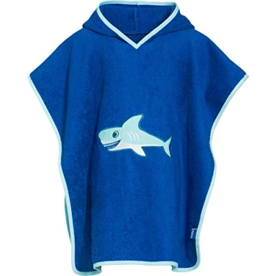 Bild av Playshoes Poncho HAI Morgonrock för barn, Storlek: Small, Blau
