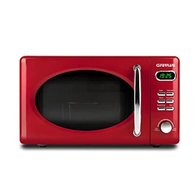 Bild av G3 Ferrari G10155 vintage digital kombimikrovågsugn Sapormio Vintage, 1150 W, 20 liter, 8 program, röd