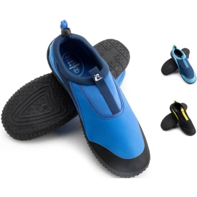 Bild av Cressi Coco Shoes Aquashoes unisex vuxen designad för vattensporter och bekväm promenader i fuktiga miljöer, hav strand, blå/mörkblå, 44 EU/9,5 UK