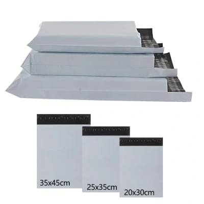 Bild av huruirui Fraktpåsar, plastfraktpåsar 20 x 30 cm/25 35 cm/35 45 cm självhäftande matt frakt fraktpåsar kläder förpackning stycken