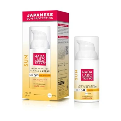 Bild av Hada Labo Tokyo Sun Face Cream SPF 50 UVA UVB hyaluronic syra, pantenol, vattentät