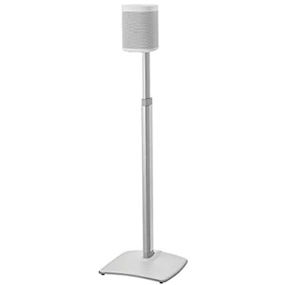 Bild av Sanus WSSA1 W2 vitt höjdjusterbart högtalarstativ för Sonos ONE, PLAY:1 och PLAY:3 legerat stål, plast 40 cm, universell passform
