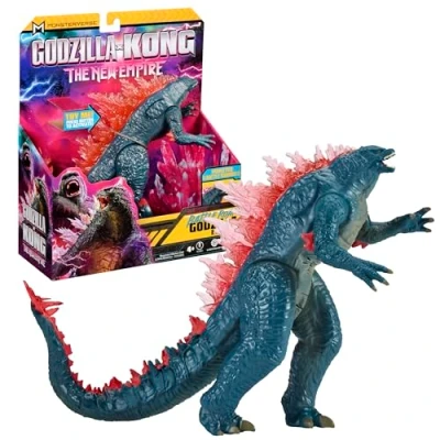 Bild av MonsterVerse Godzilla x Kong, 18 cm ledad figur, med ljud och käkrörelse, slumpmässig modell för barn från 4 år, MN305