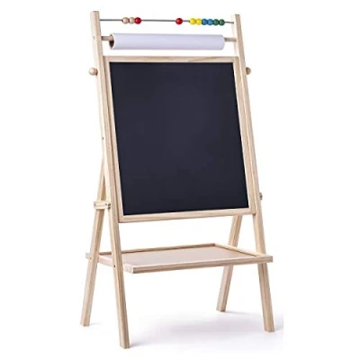 Bild av Woody Standing blackboard with roll of paper 90109